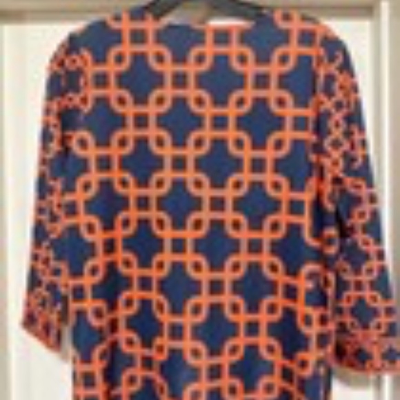 Gretchen Scott geometric Shift Dress S - Picture 9 of 11